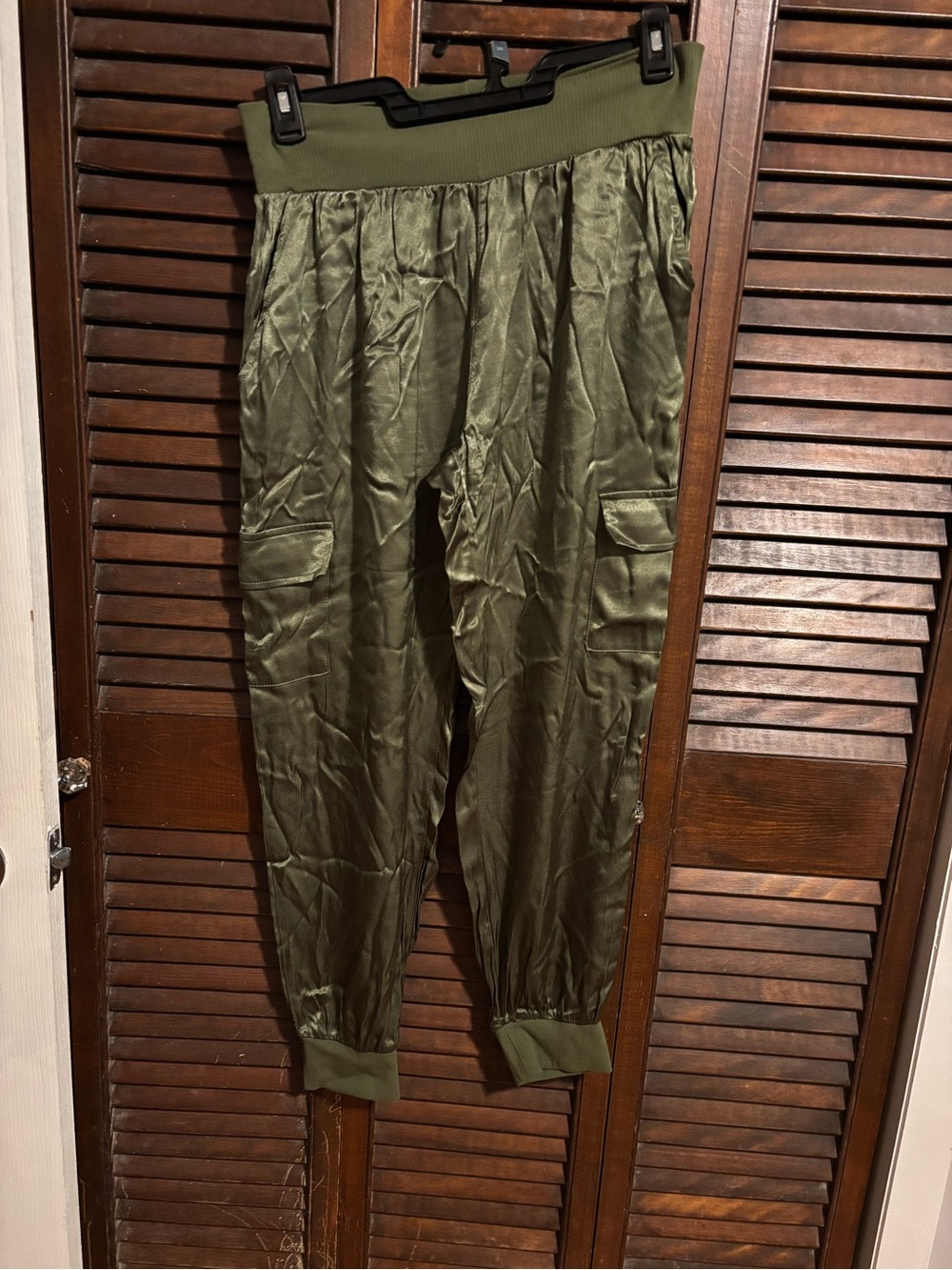 Junior Olive Green Cargo Jogger Pants